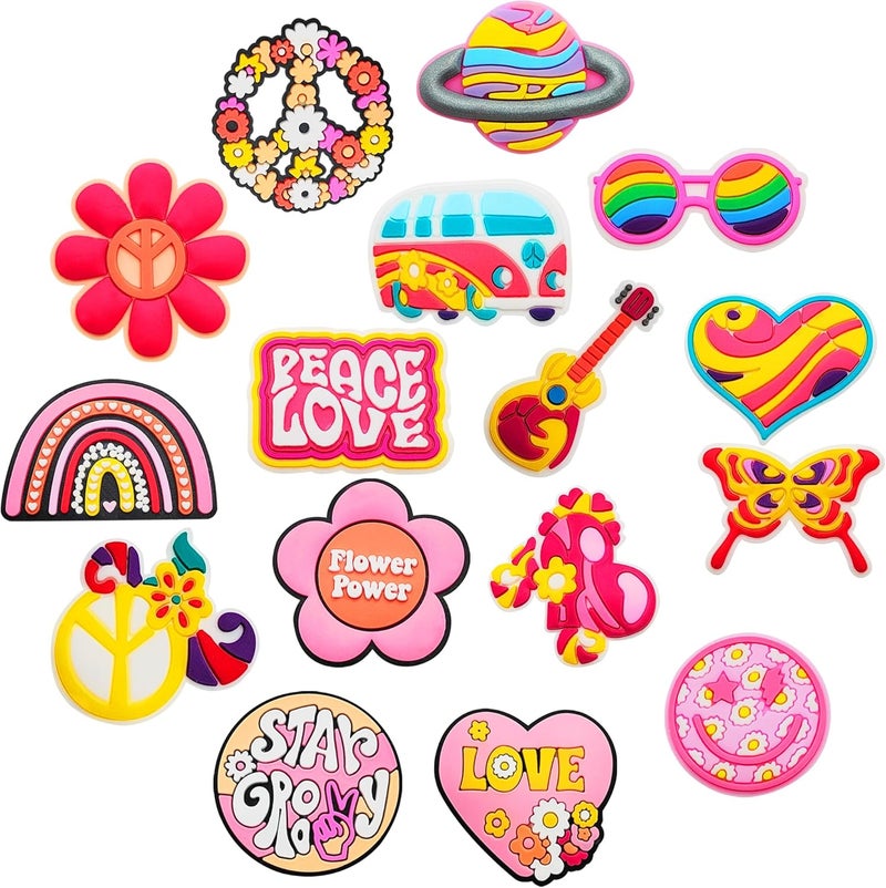 BULKITEM 25 Pcs Gamer, Summer, Nurse, Pink, Hunting, Black,USA american flag crocs,Shoe Charms, Cute Shoe Accessories Gifts Charms for Teens Kids Adults - Image 1